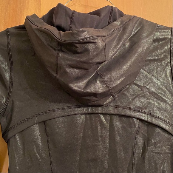 Lululemon Hooded Define Jacket Shine [Sz 6] | Radiate Foil Print Black - Picture 11 of 13